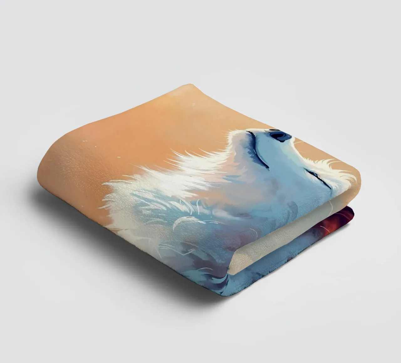 Wolf Animal towel by Pierre Walton
