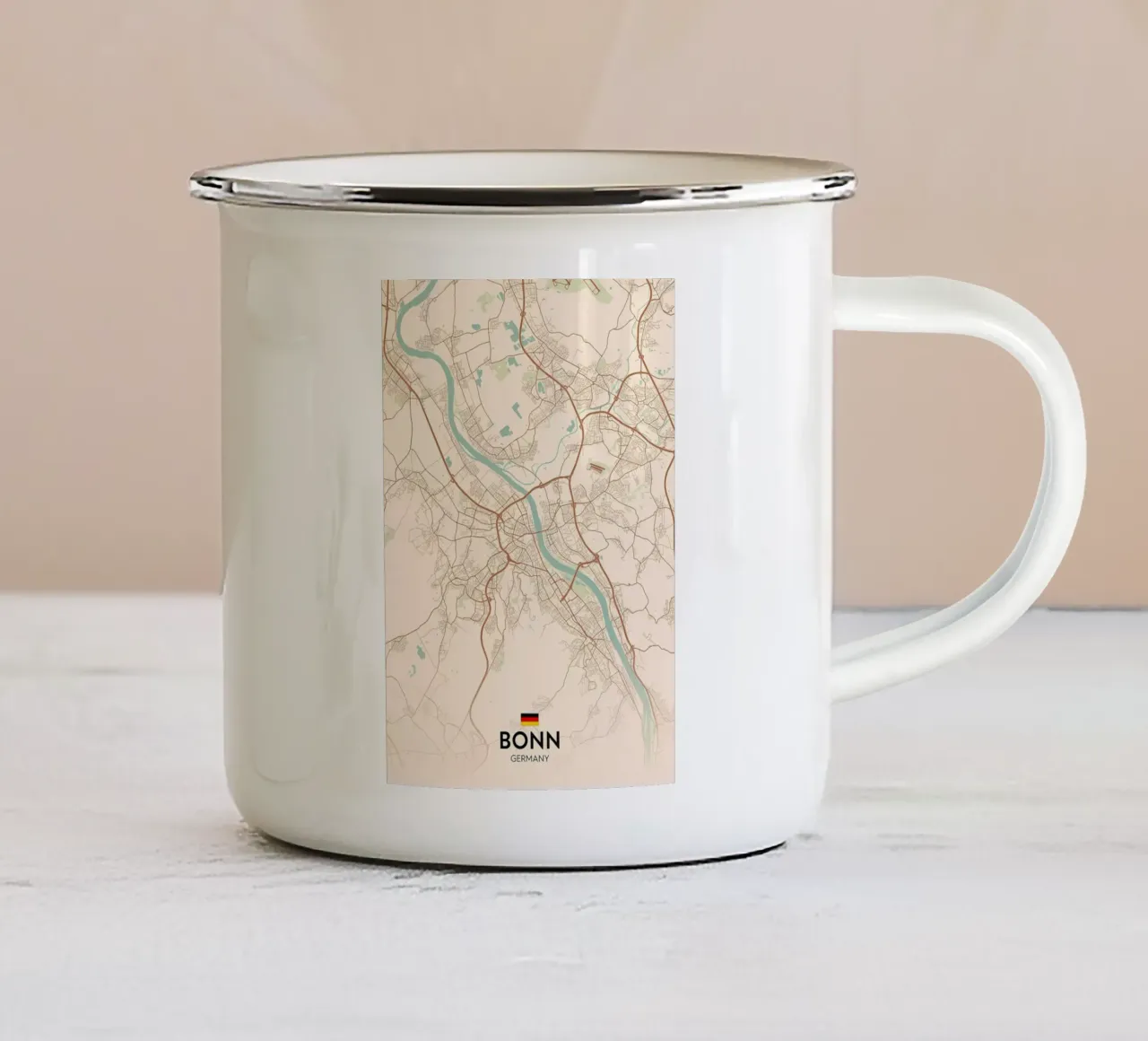 Bonn DE tazza in smalto da Christopher Adams