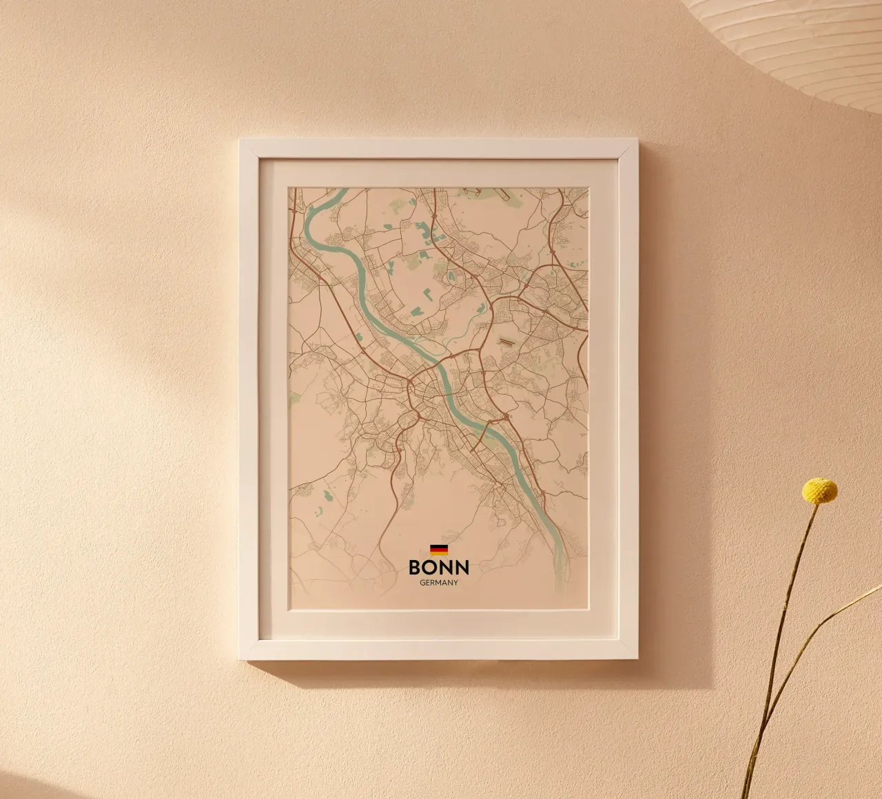 Bonn DE poster con telaio in alluminio da Christopher Adams