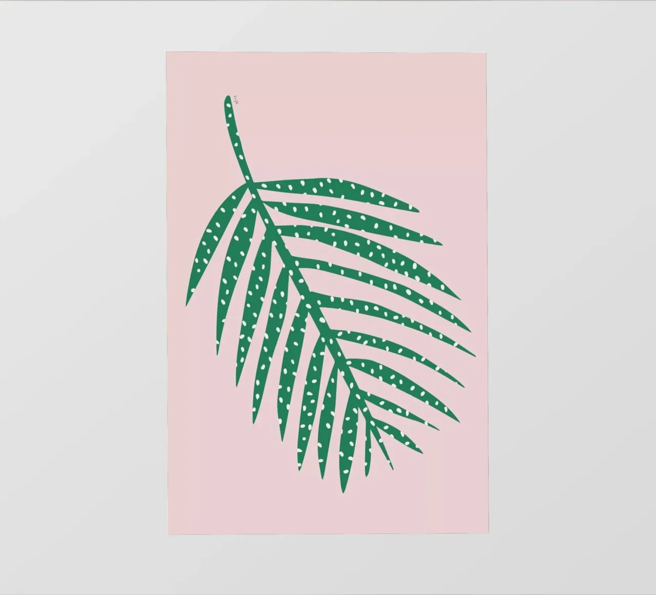Polka Dot Leaf in Pink pellicola backlit da Linda Gobeta