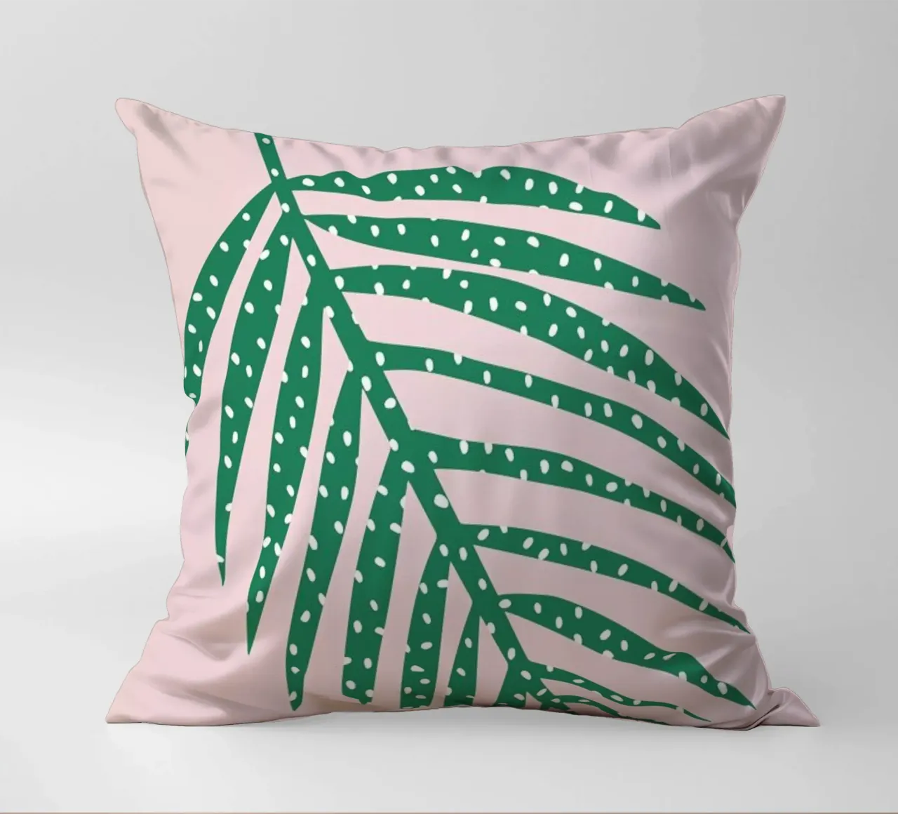 Polka Dot Leaf in Pink cuscino da Linda Gobeta