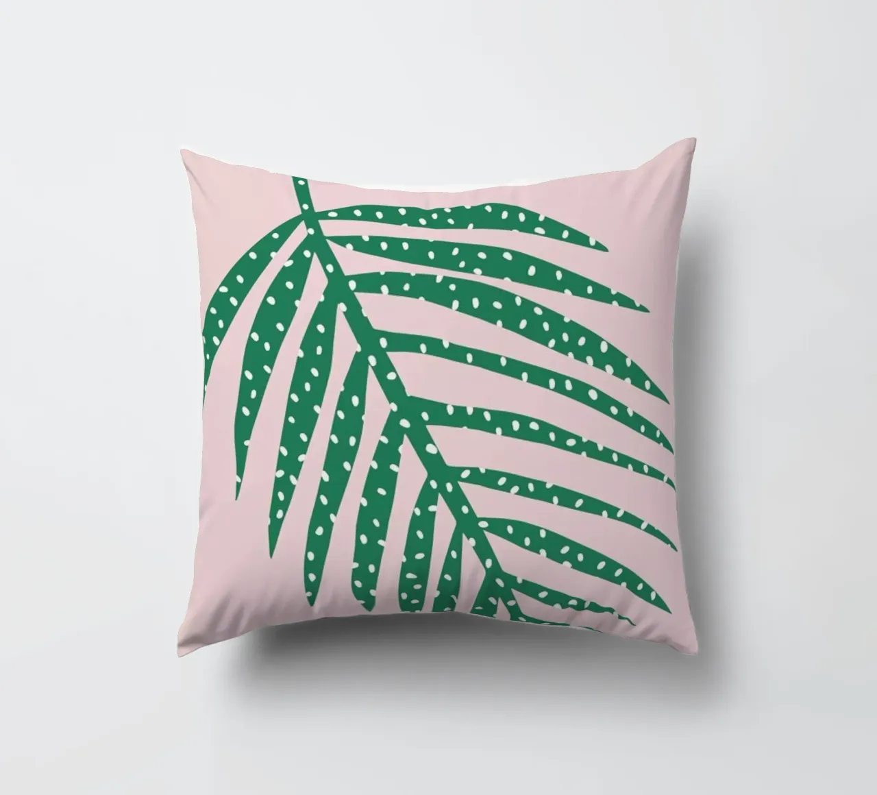Polka Dot Leaf in Pink cuscino da Linda Gobeta
