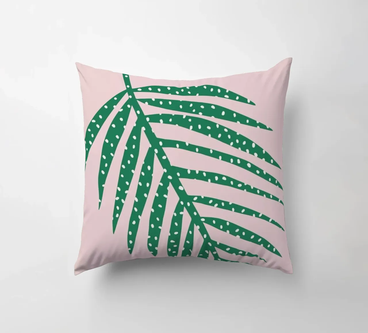 Polka Dot Leaf in Pink cuscino da Linda Gobeta