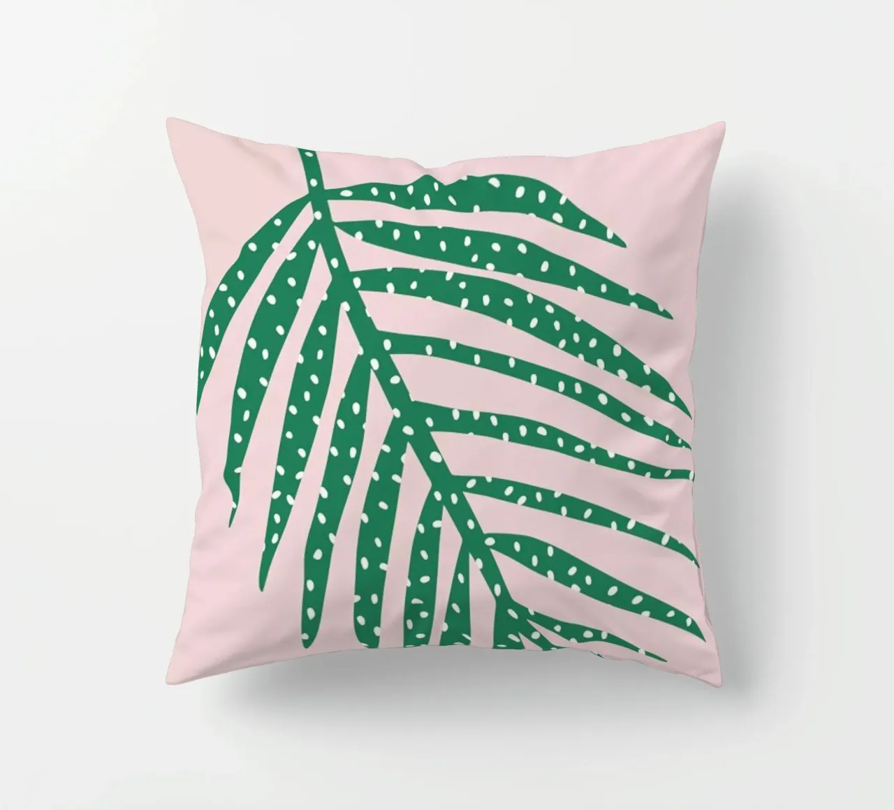 Polka Dot Leaf in Pink cuscino da Linda Gobeta
