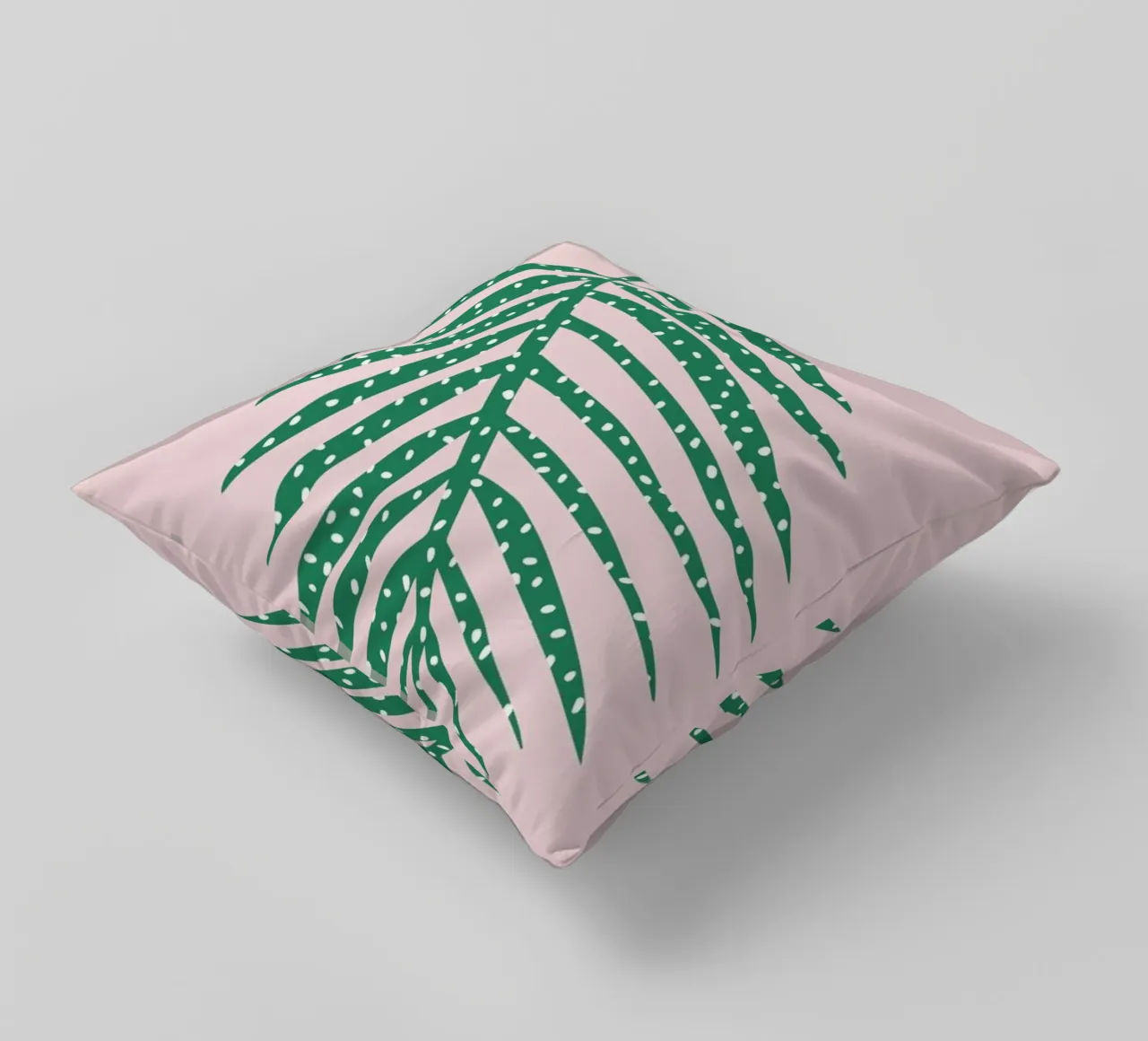 Polka Dot Leaf in Pink cuscino da Linda Gobeta