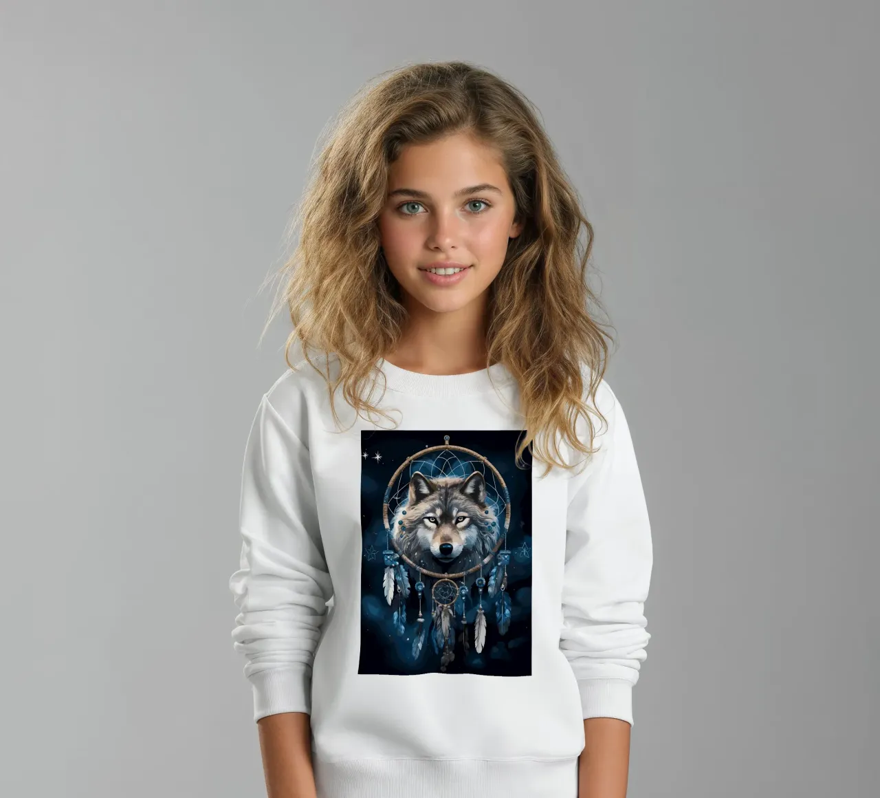 Animale lupo felpa bambino da Pierre Walton