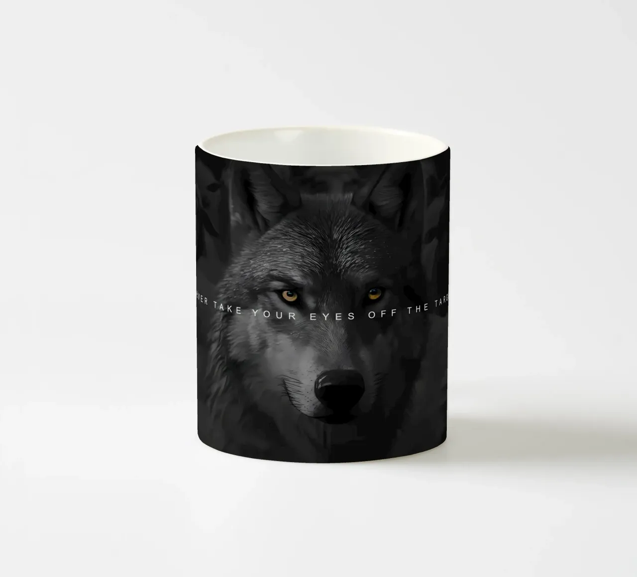 Animale lupo tazza in ceramica da Pierre Walton