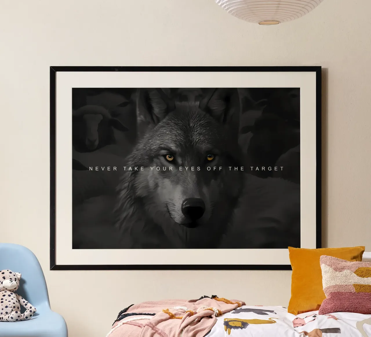 Animale lupo carta hahnemühle da Pierre Walton