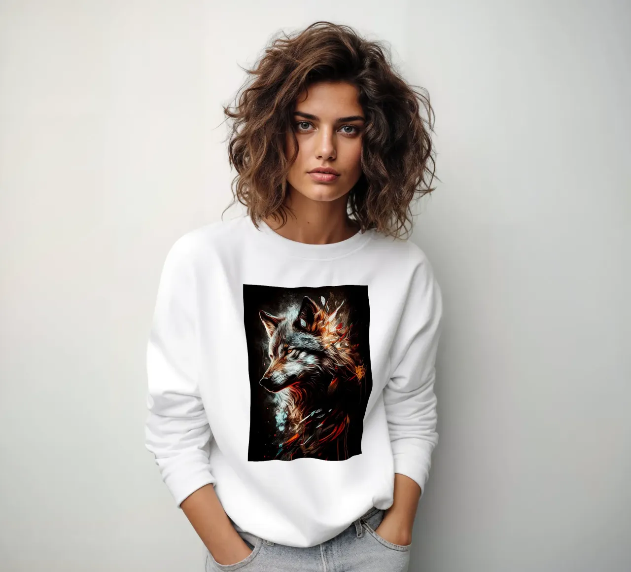Animale lupo felpa da Pierre Walton