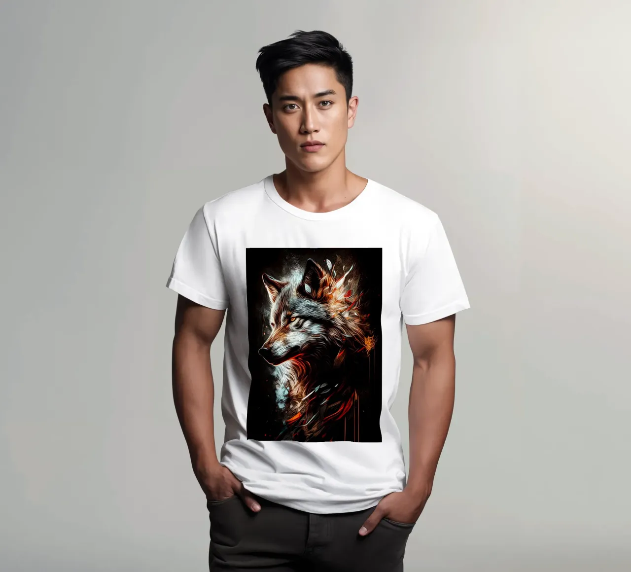 Wolf Animal t-shirt by Pierre Walton