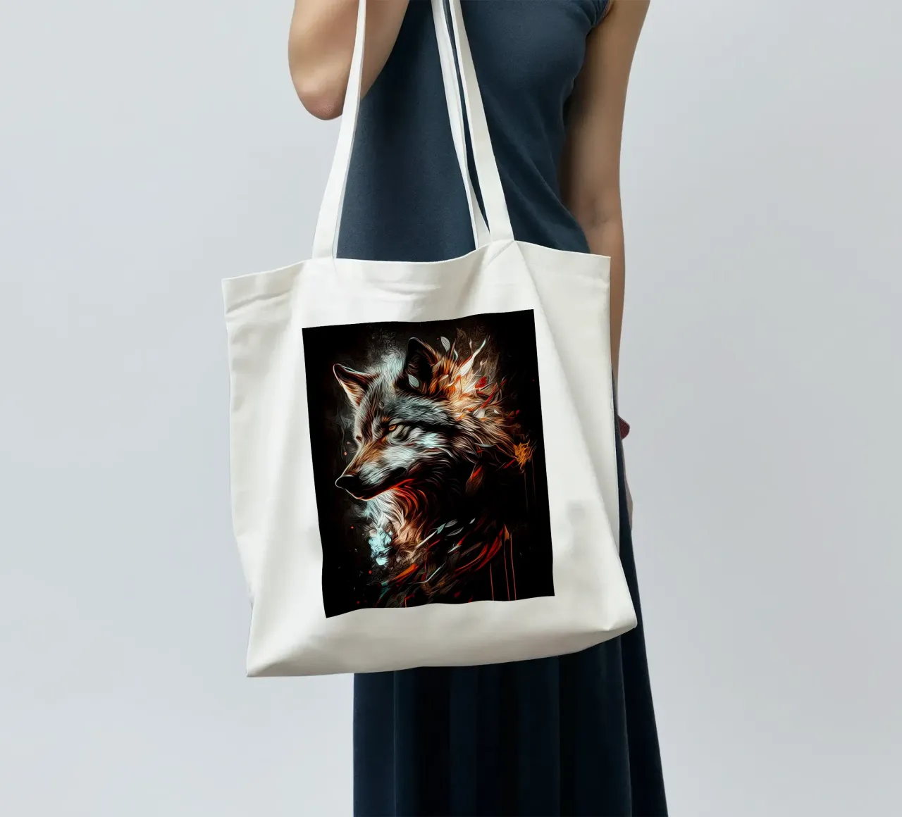 Wolf Animal tote bag by Pierre Walton