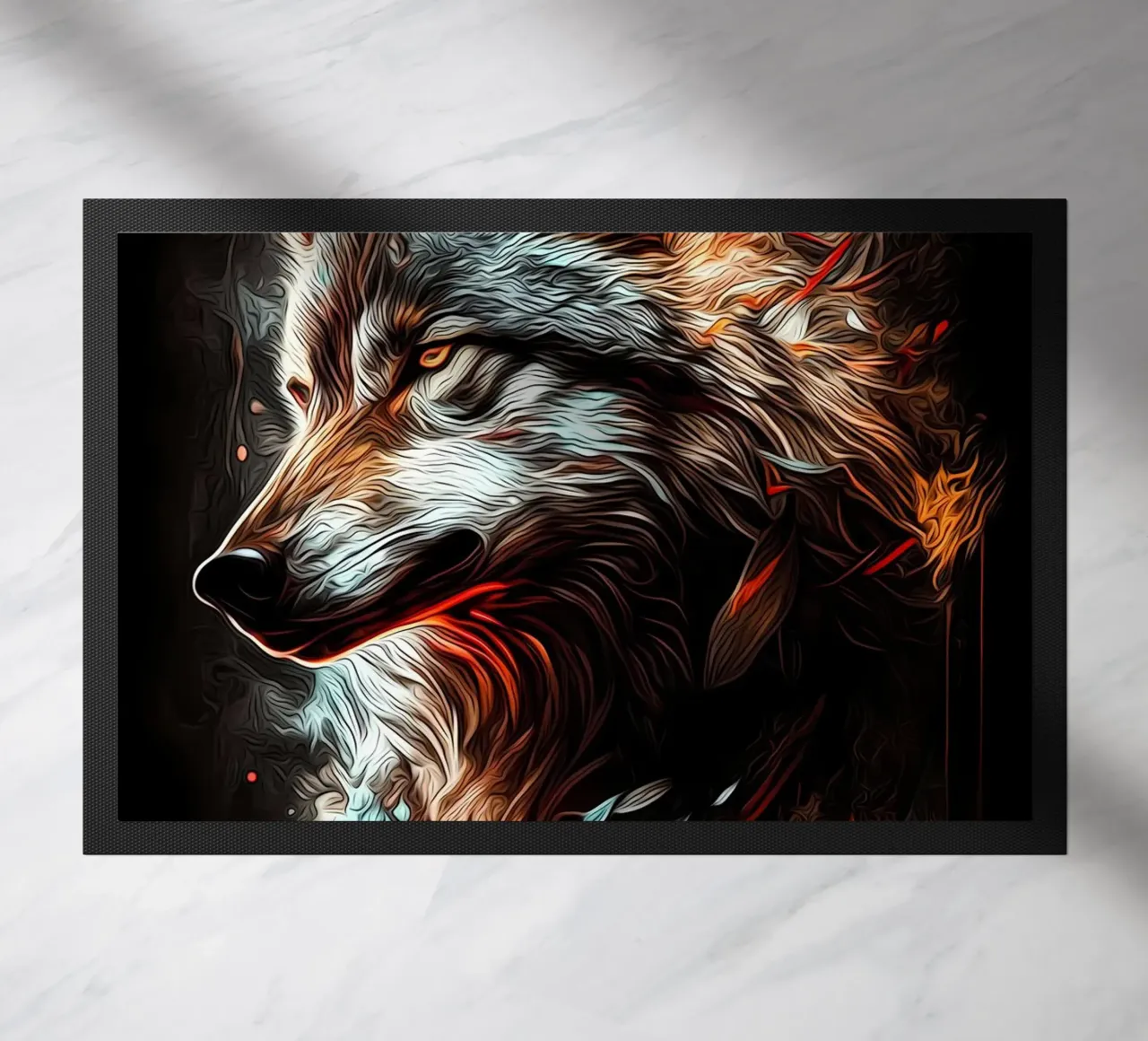 Wolf Dier deurmat van Pierre Walton