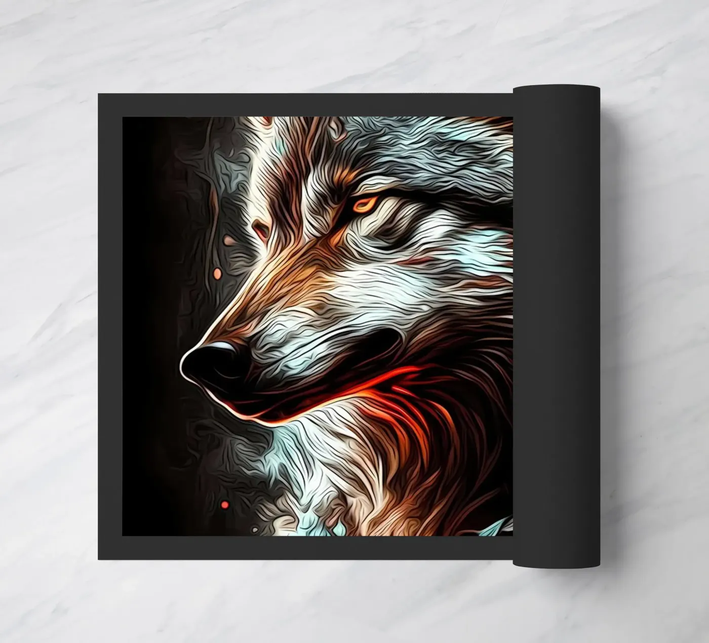 Wolf Dier deurmat van Pierre Walton