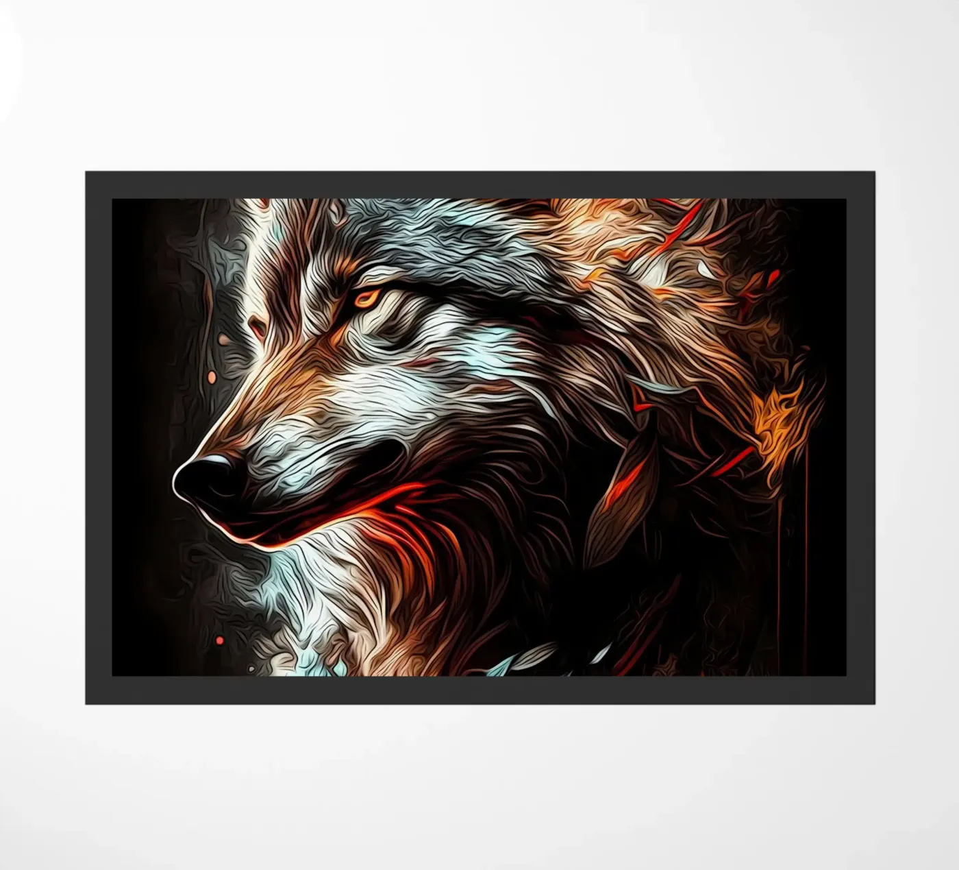 Wolf Dier deurmat van Pierre Walton