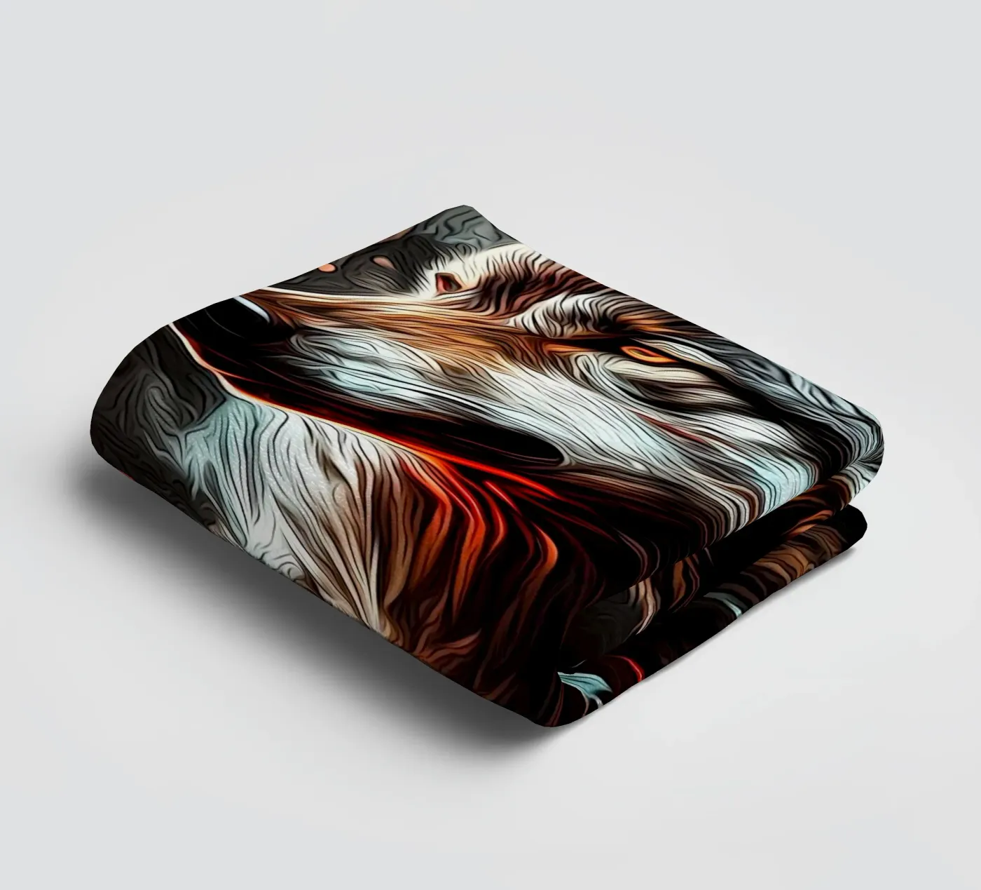 Wolf Dier badhanddoek van Pierre Walton