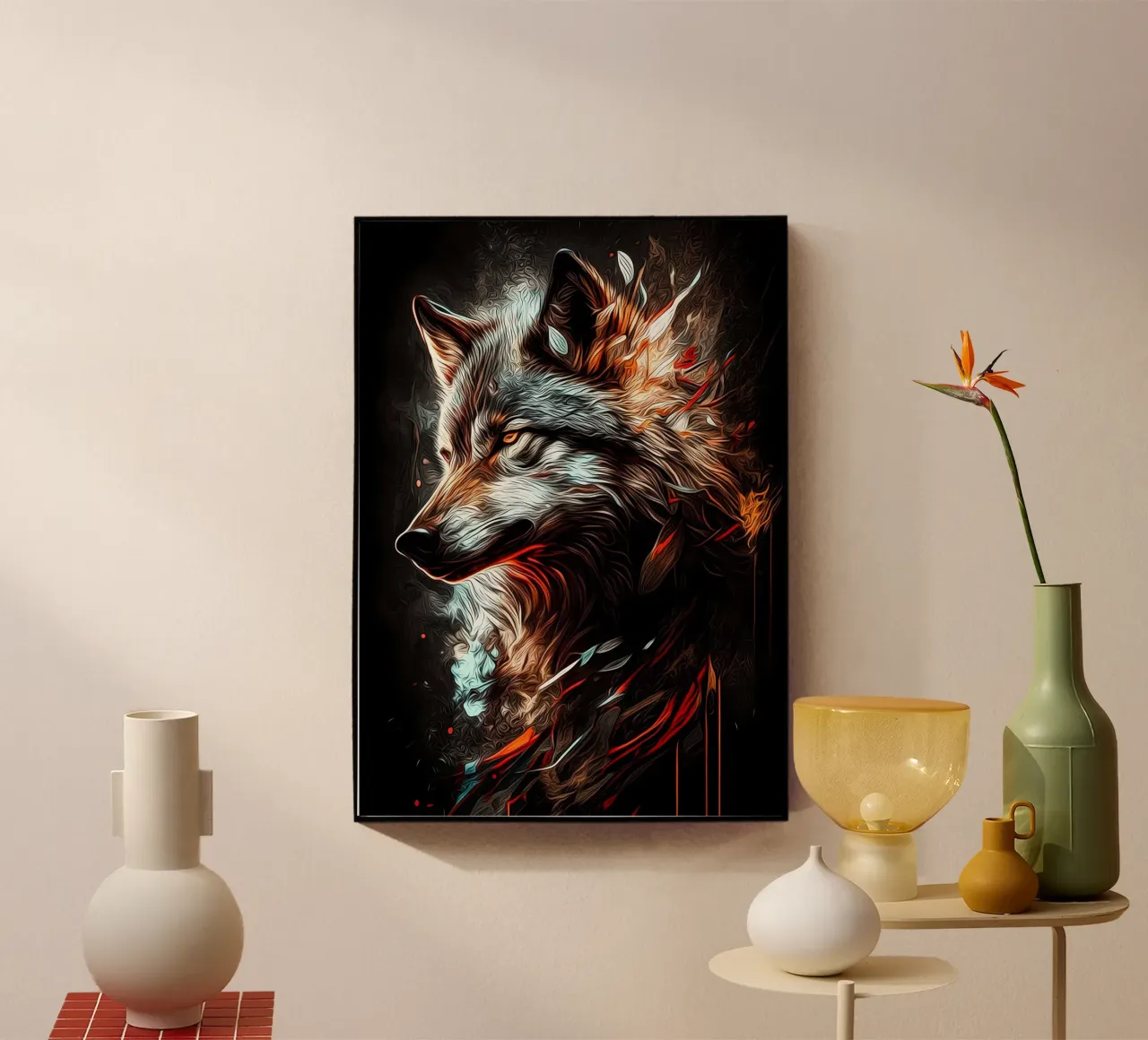 Wolf Animal plexiglass da Pierre Walton
