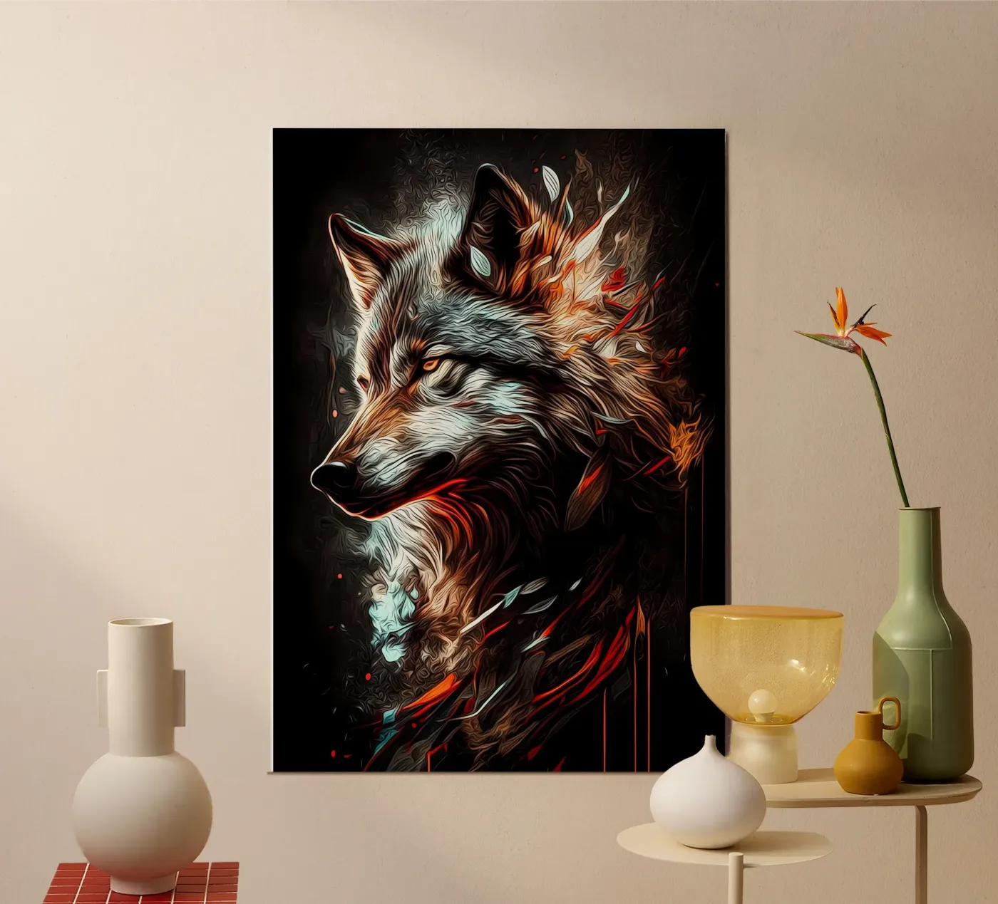 Animale lupo poster da Pierre Walton