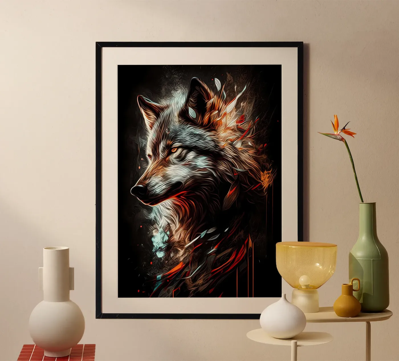 Animale lupo poster da Pierre Walton