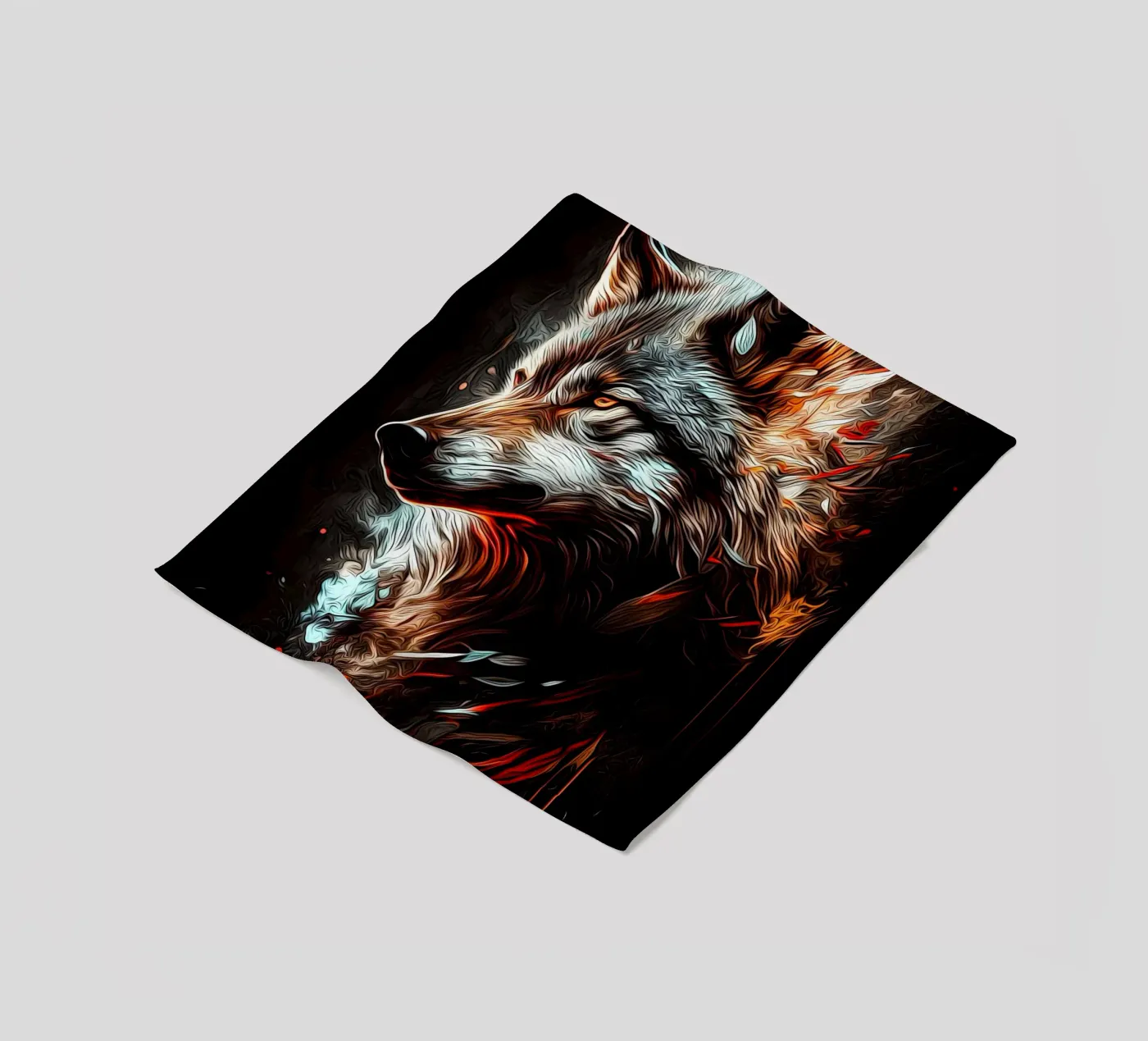 Wolf Dier fleecedeken van Pierre Walton