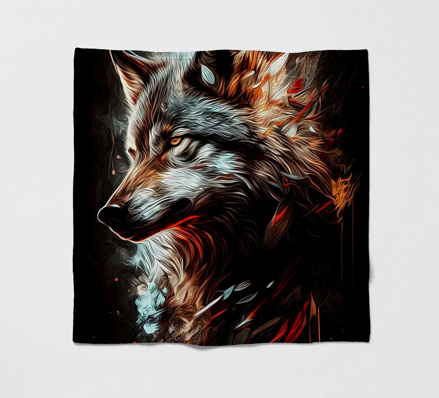 Wolf Dier fleecedeken van Pierre Walton