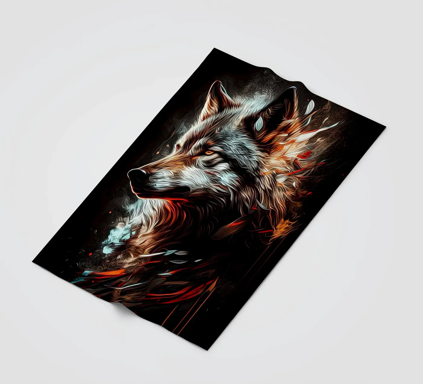 Wolf Dier fleecedeken van Pierre Walton