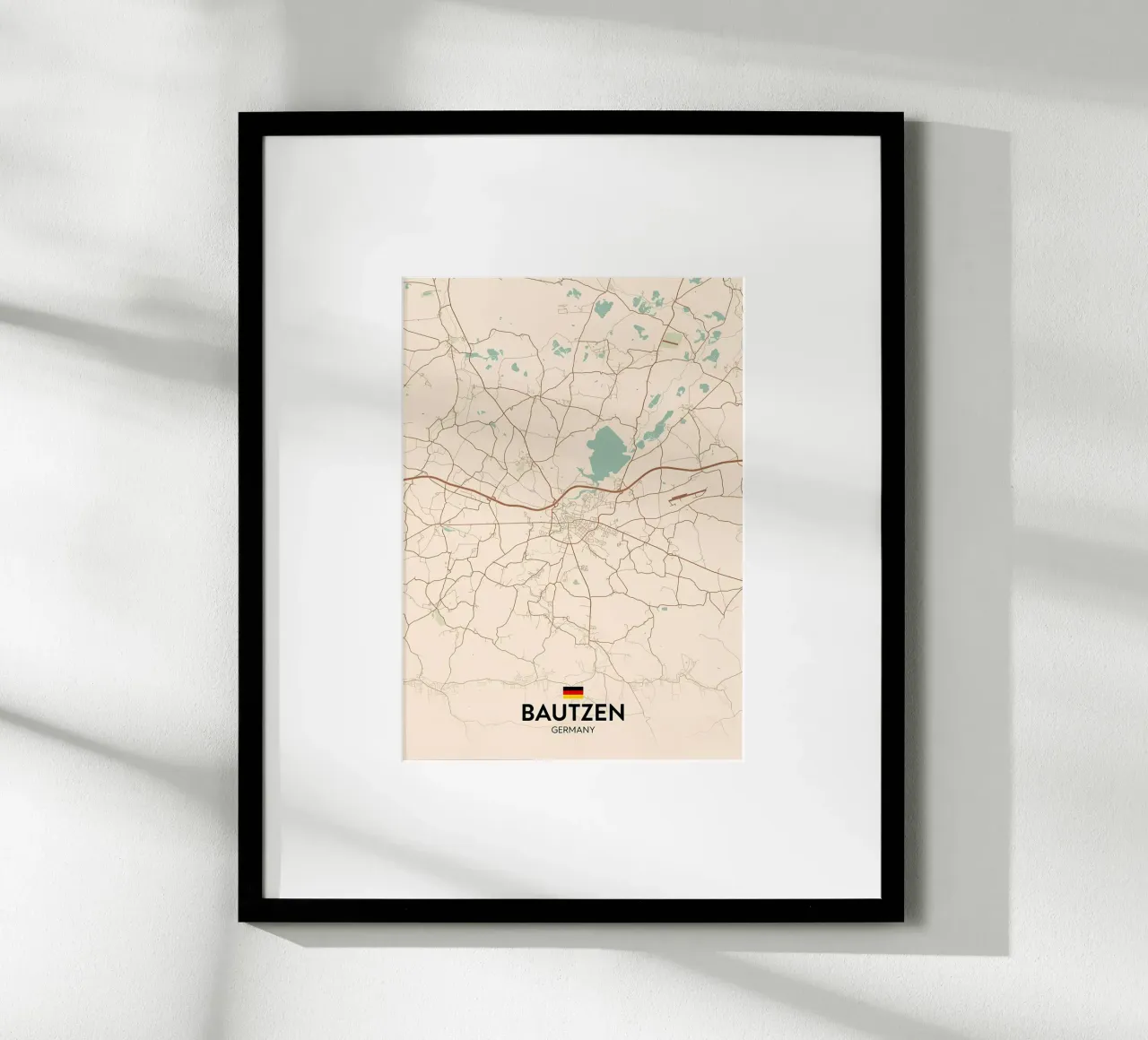 Bautzen DE poster con telaio in alluminio da Christopher Adams