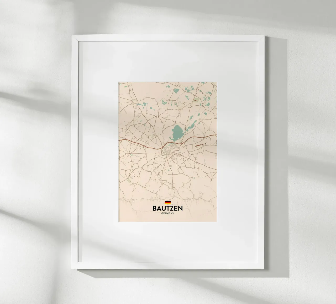 Bautzen DE poster con telaio in alluminio da Christopher Adams