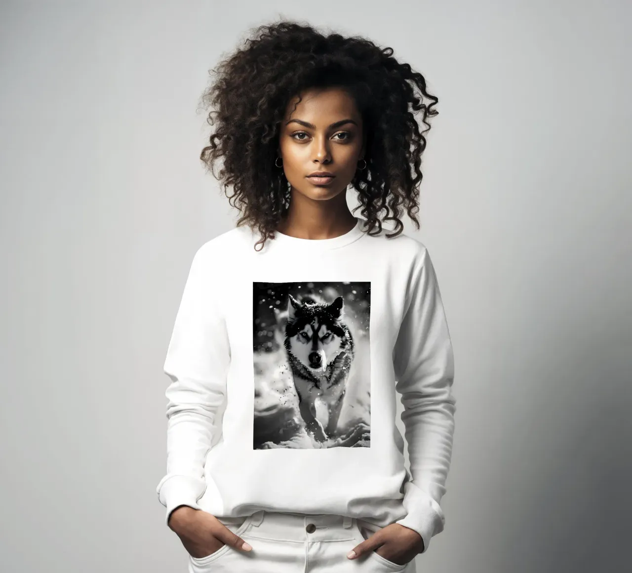 Animale lupo felpa da Pierre Walton