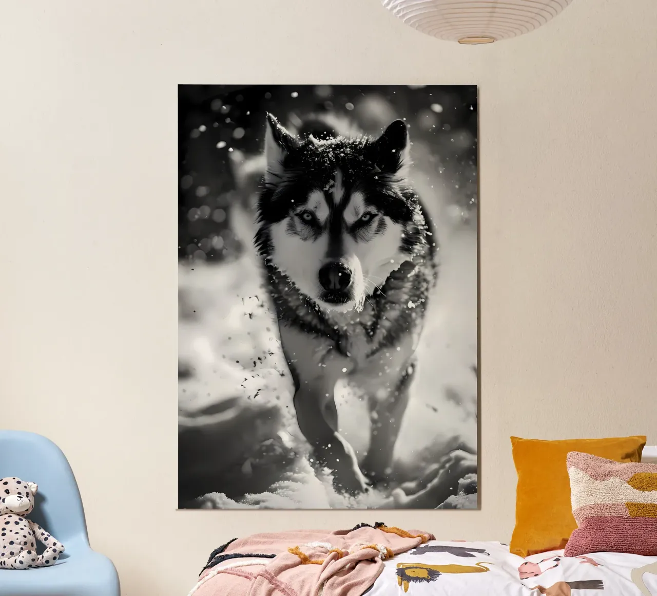 Animale lupo carta hahnemühle da Pierre Walton