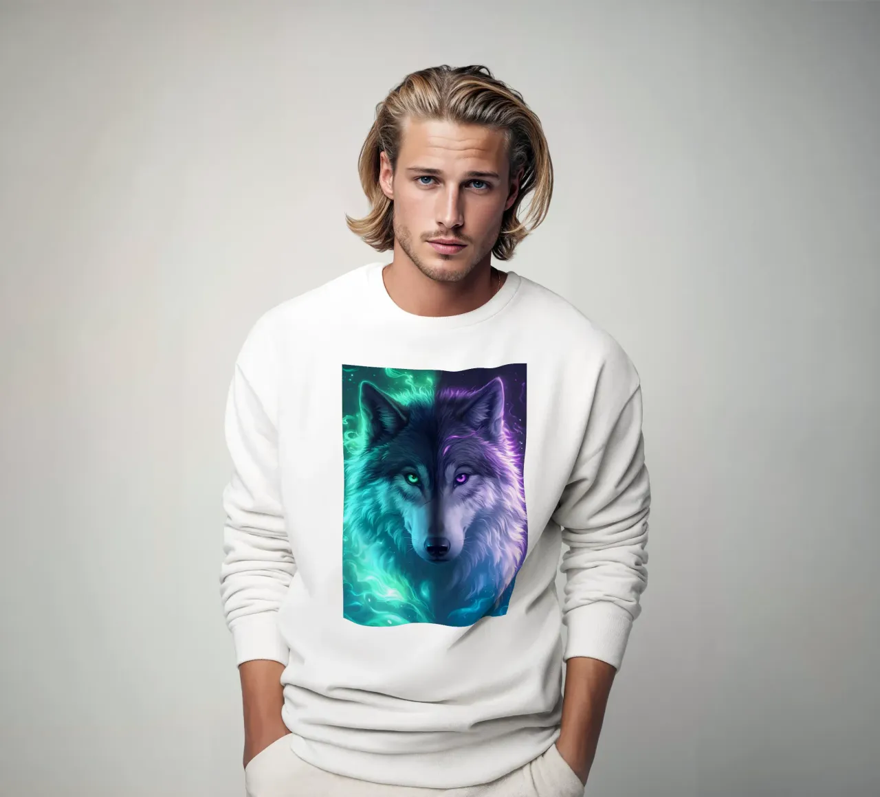 Animale lupo felpa da Pierre Walton