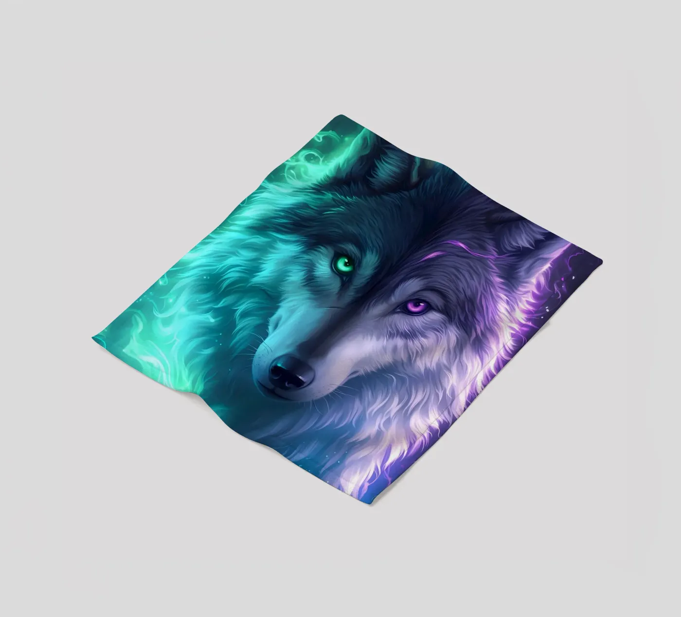 Wolf Dier fleecedeken van Pierre Walton