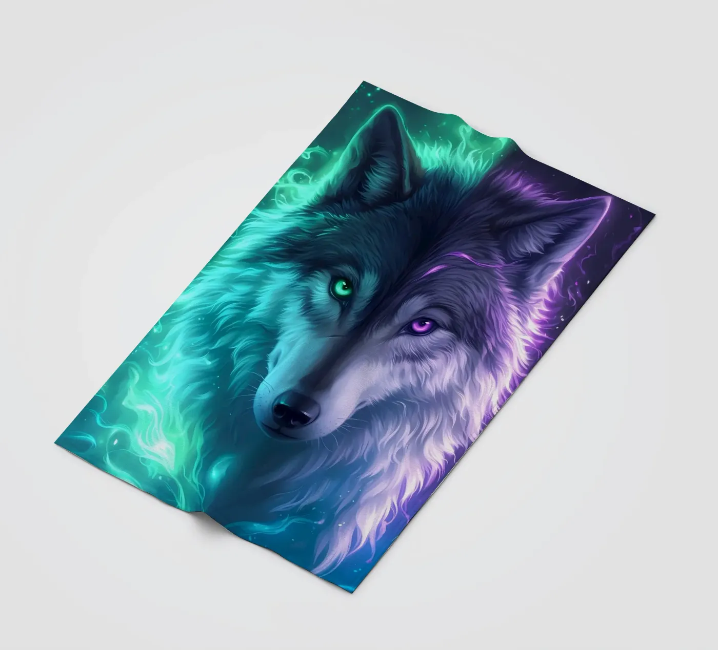 Wolf Dier fleecedeken van Pierre Walton