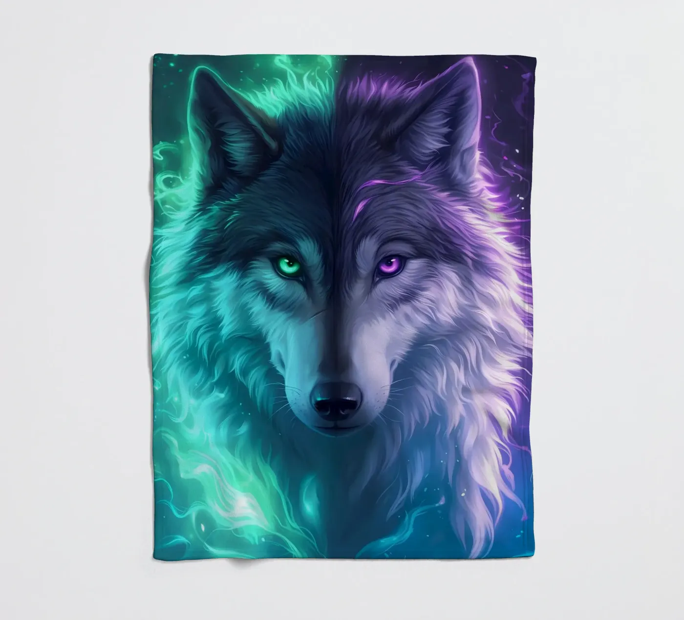 Wolf Dier fleecedeken van Pierre Walton