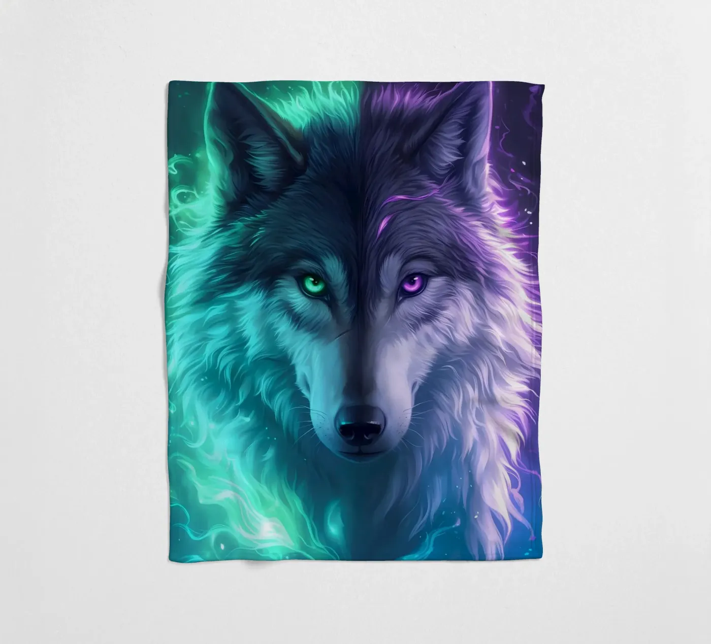 Wolf Dier fleecedeken van Pierre Walton