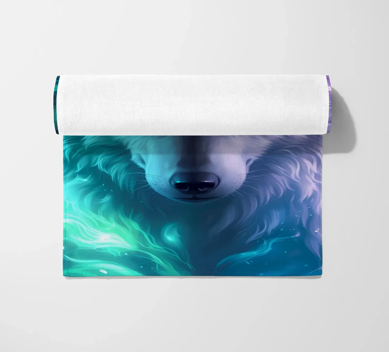 Wolf Animal beach towel by Pierre Walton