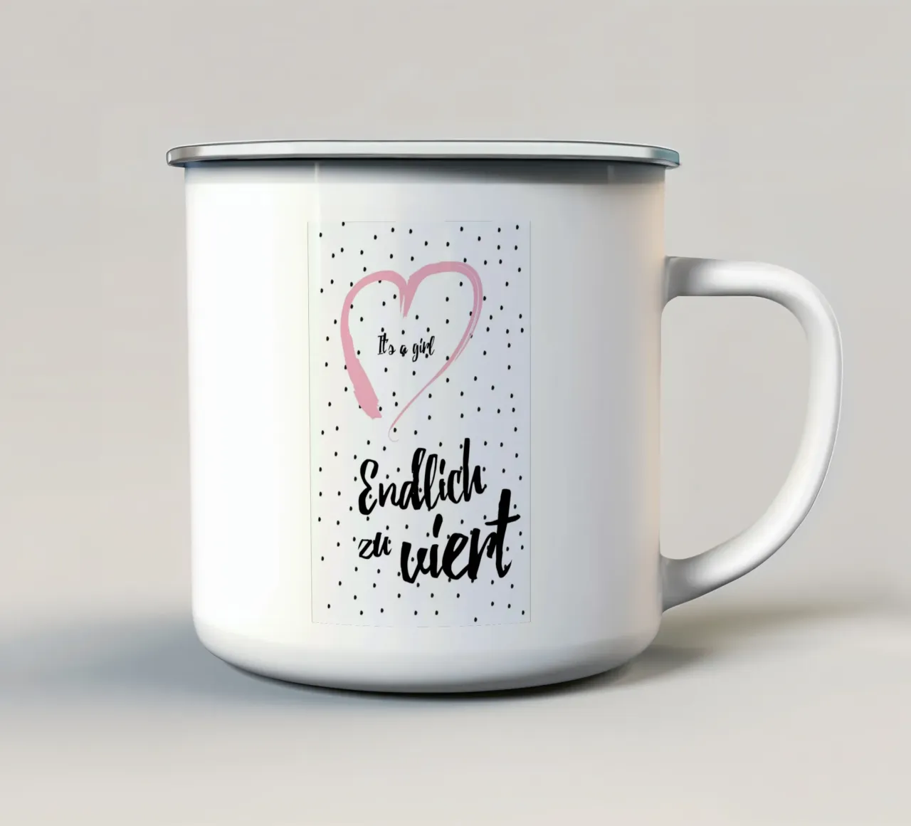 Girl 4 tazza in smalto da Froilein Juno
