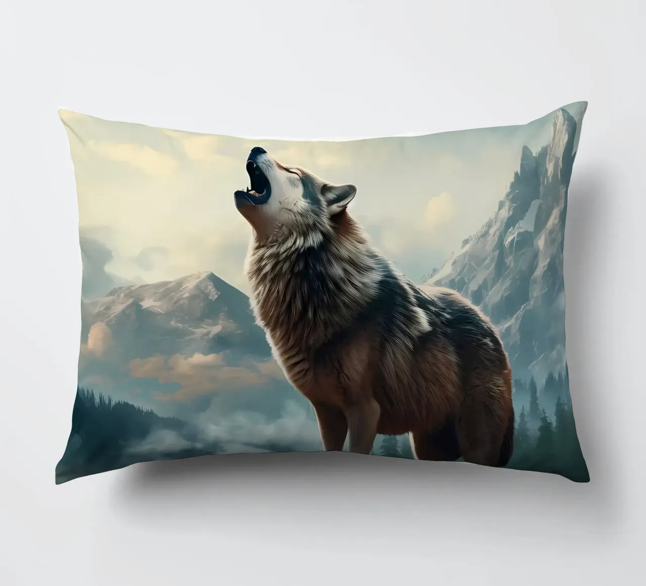 Animale lupo cuscino da Pierre Walton