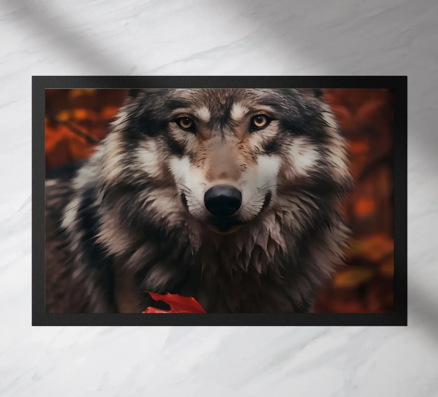 Wolf Animal deurmat van Pierre Walton