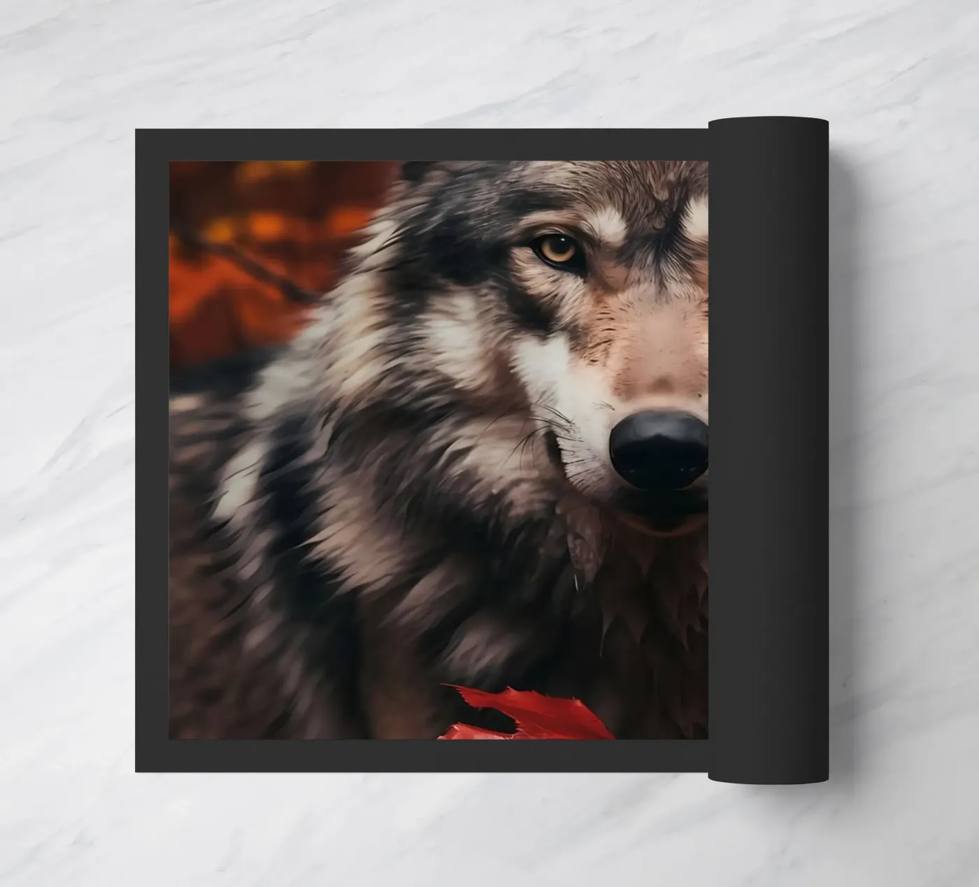 Wolf Animal deurmat van Pierre Walton