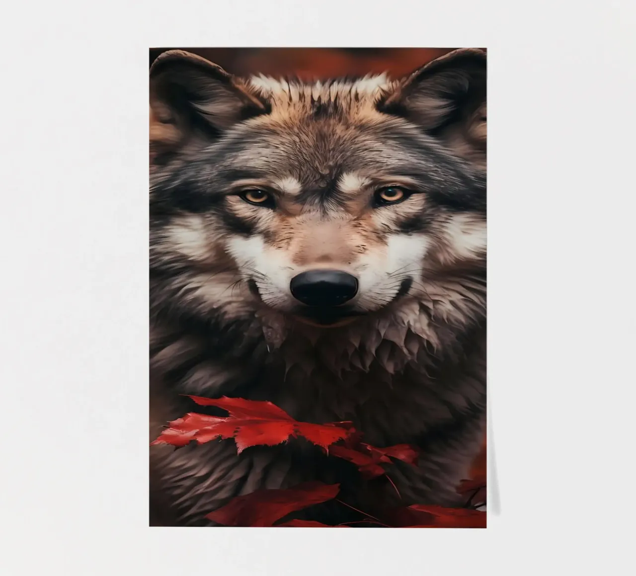 Wolf Animal sticker sheet by Pierre Walton