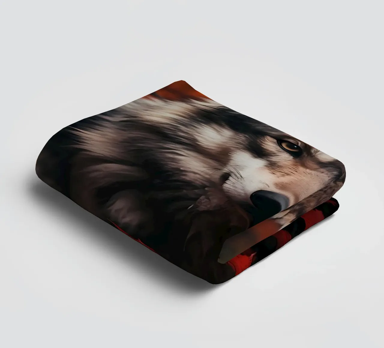 Wolf Animal towel by Pierre Walton