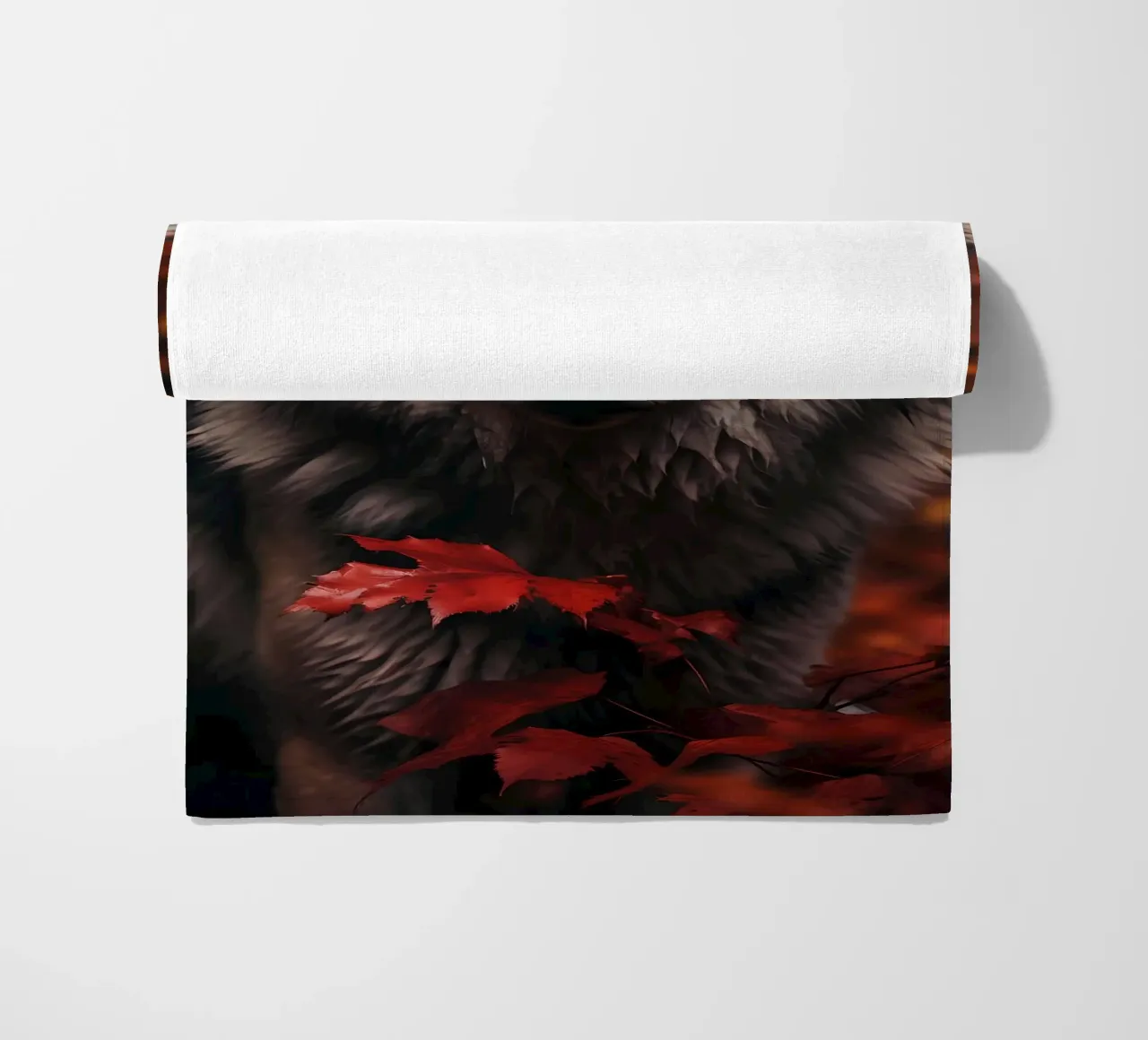 Wolf Animal beach towel by Pierre Walton