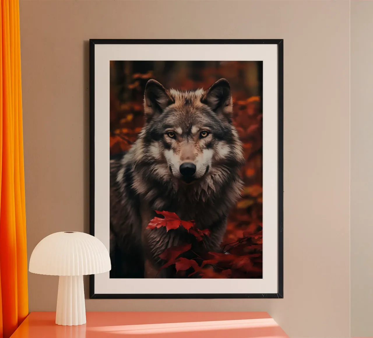 Animale lupo carta hahnemühle da Pierre Walton
