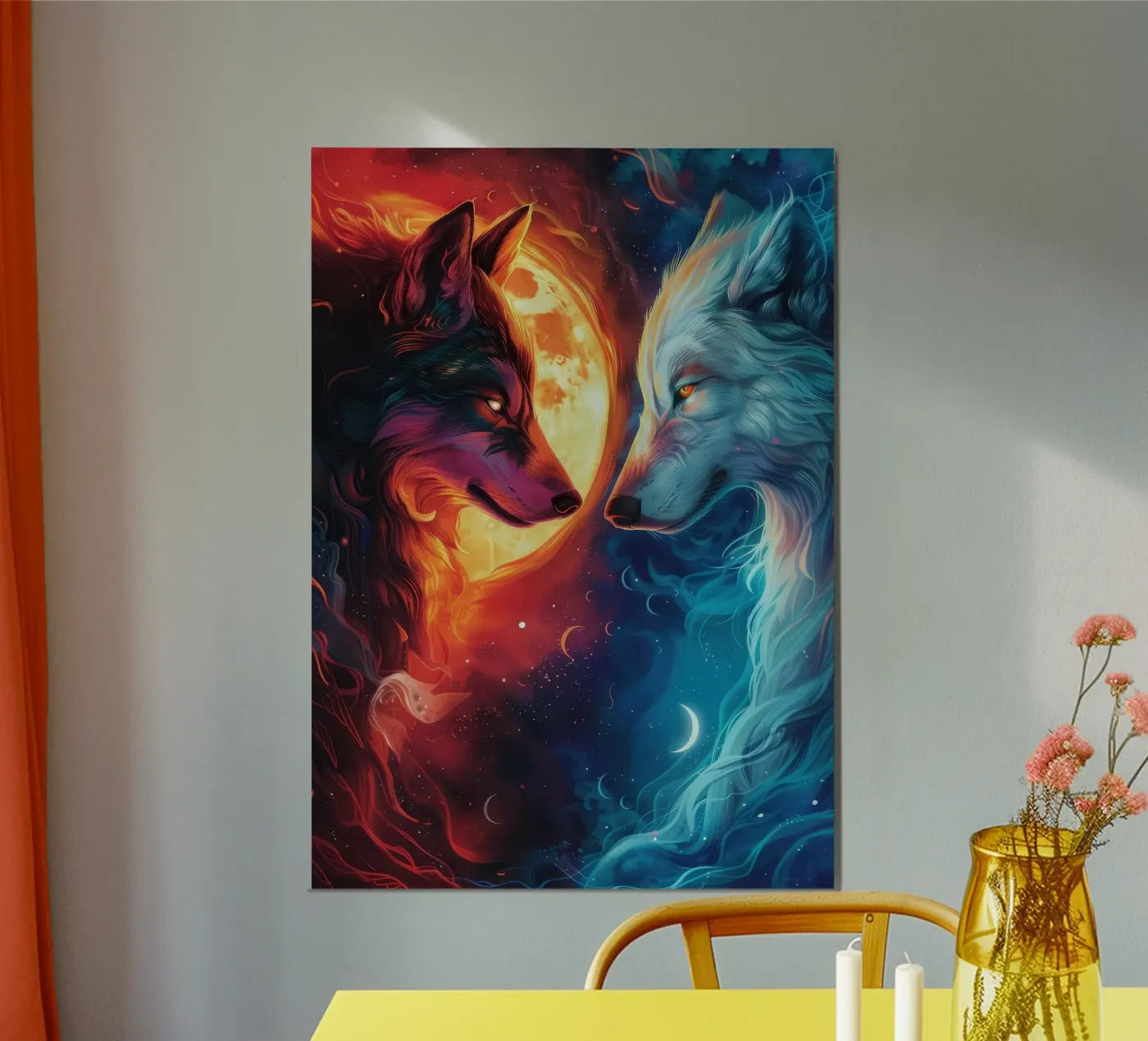 Wolf Dier poster van Pierre Walton