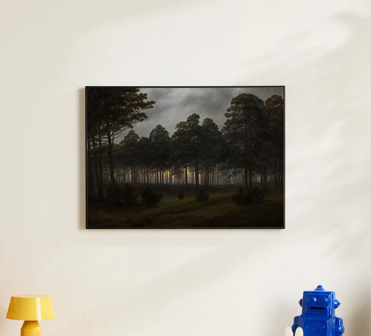 Caspar David Friedrich - The Times of Day - The Evening alu-dibond by Timeless Artworks