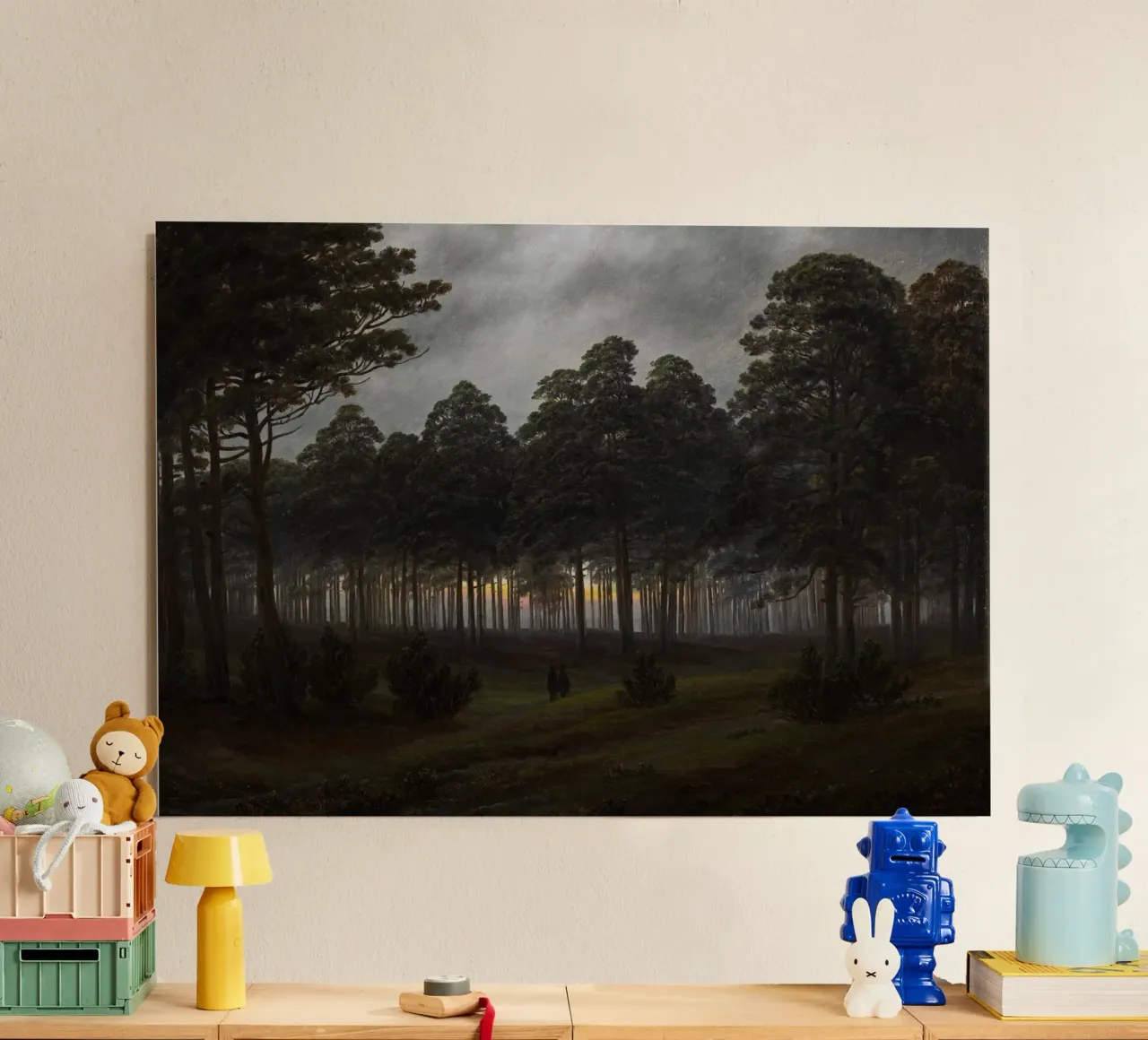 Caspar David Friedrich - The Times of Day - The Evening alu-dibond by Timeless Artworks