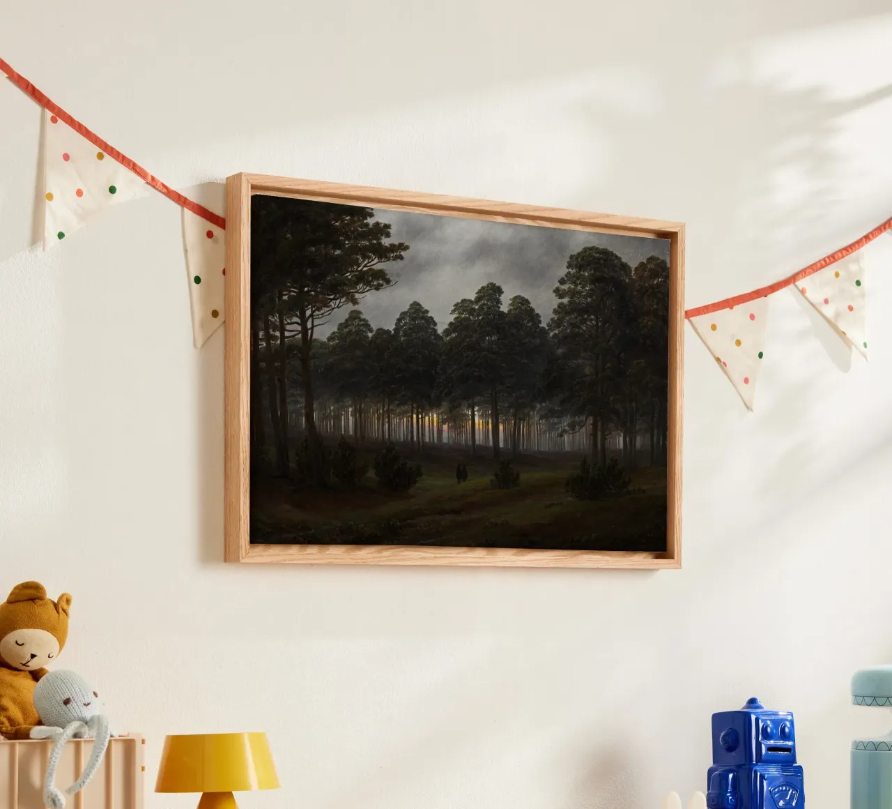 Caspar David Friedrich - The Times of Day - The Evening canvas by Timeless Artworks
