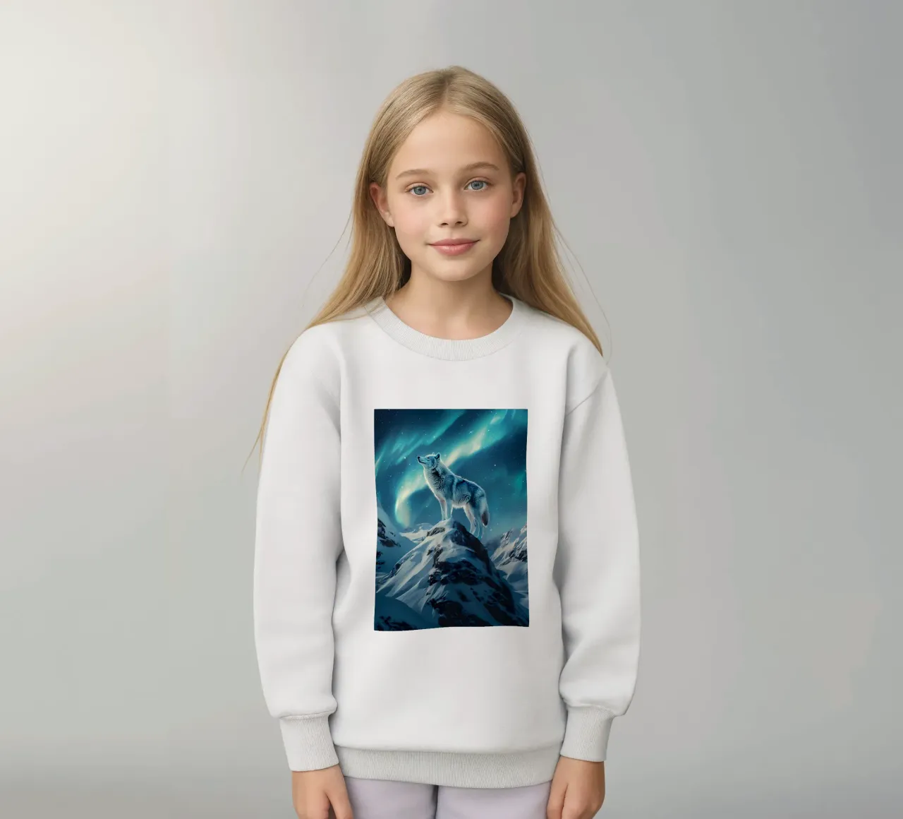 Wolf Dier kinder sweatshirt van Pierre Walton