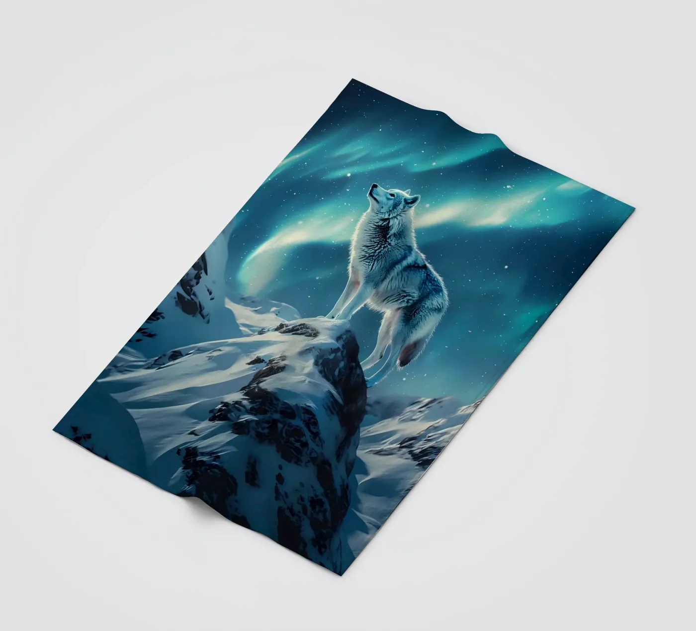 Wolf Dier fleecedeken van Pierre Walton