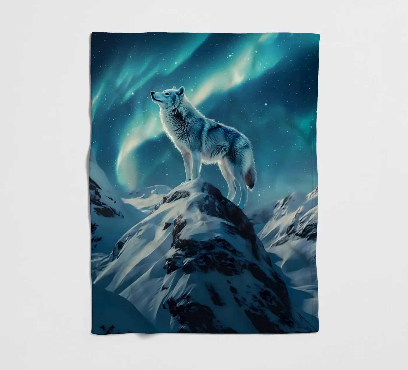 Wolf Dier fleecedeken van Pierre Walton